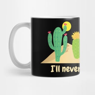 I’ll never desert you (dark background) Mug